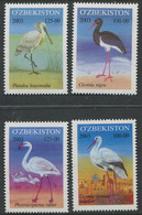 Uzbekistan:Unused Stamps Serie Storks, Flamingo, Birds, 2003, MNH - Uzbekistan
