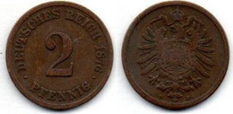 MA 18363 /  2 Pfennig 1876 F TB - 2 Pfennig