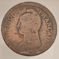 France, 1 Décime, An 9 - G, Geneve, Cuivre (Copper), Gad.187a, F.129/45 - 1 Décime