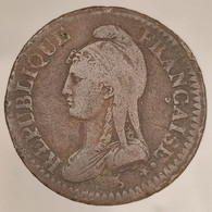 France, 1 Décime, An 5 - A, Cuivre (Copper), TB (F), Gad.187, F.129/1 - 1795-1799 Direktorium