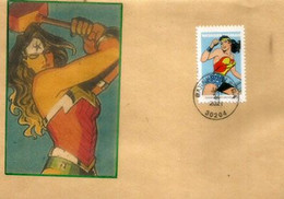 USA. Wonder Woman Superhero, On Letters (2) - Brieven En Documenten