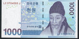 KOREA SOUTH P54 1000 WON 2007  #LC  UNC. - Corea Del Sud