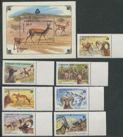 Uzbekistan:Unused Stamps Serie With Bloc Fauna, Goats, 1996, MNH - Uzbekistan