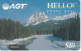 TARJETA DE CANADA DE CASTLE MOUNTAIN , ALBERTA (HELLO-AGT) - Canada