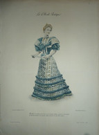 La Mode Pratique 1893 - Gravure D'époque XIXème ( Déstockage Pas Cher) Réf;  A 36 - Antes De 1900