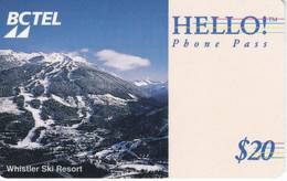 TARJETA DE CANADA DE WHISTLER SKI RESORT (HELLO-AGT) NUEVA-MINT - Canada