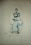 La Mode Pratique 1893 - Gravure D'époque XIXème ( Déstockage Pas Cher) Réf;  A 37 - Ante 1900