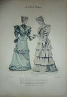La Mode Pratique 1893 - Gravure D'époque XIXème ( Déstockage Pas Cher) Réf;  A 40 - Avant 1900