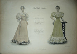 La Mode Pratique 1893 - Gravure D'époque XIXème ( Déstockage Pas Cher) Réf;  A 42 - Avant 1900