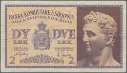 Albania: Banca Nazionale D'Albania, Set With 8 Banknotes, 1926-1942 ND Series, I - Albanien