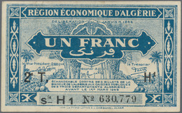 Algeria: Trésorerie - Région Économique D'Algérie, Lot With 4 Banknotes L.1944 S - Algeria