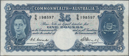 Australia: Commonwealth Bank Of Australia, 5 Pounds ND(1939-52) With Signatures: - Other & Unclassified