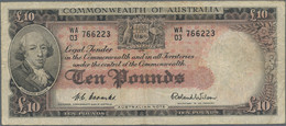 Australia: Commonwealth Bank Of Australia, 10 Pounds ND(1954-59), P.32, Still Ni - Sonstige & Ohne Zuordnung