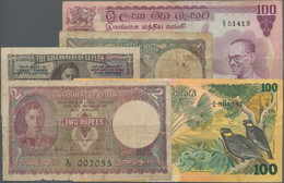 Ceylon: Government Of Ceylon And Central Bank Of Sri Lanka, Giant Lot With 70 Ba - Sri Lanka