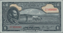 Ethiopia: State Bank Of Ethiopia 1 Dollar ND(1945) With Signature Bennett (P.12b - Etiopia