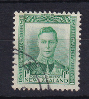 New Zealand: 1938/44   KGVI    SG606   1d   Green    Used - Usados