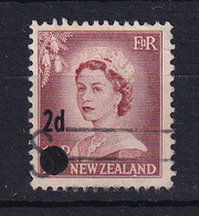 New Zealand: 1958   QE II - Surcharge  SG763  2d On 1½d  [large Dot]     Used - Oblitérés