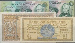 Scotland: Bank Of Scotland, Nice Lot With 10 Banknotes, Including 1 Pound 1940 ( - Other & Unclassified