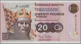 Scotland: Clydesdale Bank Limited And Clydesdale Bank PLC, Lot With 6 Banknotes, - Other & Unclassified