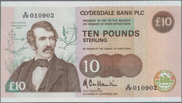 Scotland: Clydesdale Bank PLC, 10 Pounds 09.11.1990, P.214, Perfect Uncirculated - Other & Unclassified