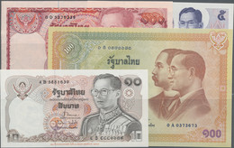 Thailand: Bank Of Thailand, Giant Lot With 46 Banknotes, 1969-2018 Series, Consi - Thailand