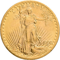Vereinigte Staaten Von Amerika - Anlagegold: 20 Dollars 1908 (Double Eagle - Sai - Other & Unclassified
