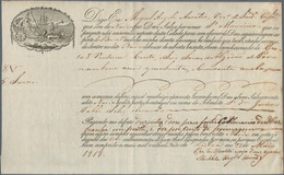 Alte Aktien / Wertpapiere: Portugal, Frachtbrief Lissabon , 211 Pesos 1818. - Sonstige & Ohne Zuordnung