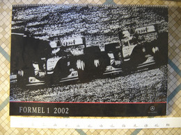 Ancien Calendrier 2002 Formule 1 Formula One MERCEDES AUTOMOBILES - Grand Format : 2001-...