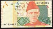 PAKISTAN P55d 20 RUPEES 2010 #BH (First) Signature 16, First Prefix ! UNC. - Pakistan