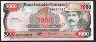 NICARAGUA P157   5000  CORDOBAS    1988    UNC. - Nicaragua