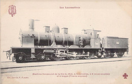 CPA Thèmes - Les Locomotives - Collection F. Fleury - Machine Compound De La Cie Du Midi - Train Express - Animée - Eisenbahnen