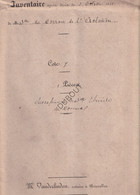 Bruxelles/Ath- Acte Notarial 1839 - Inventaire Après Le Décès De Madame Marie Thèrèse Du Corron De L'Esclatièrre (V2172) - Manuscripten