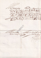 Moulbaix/Mons - Lettre 1653   (V2171) - Manuscripten