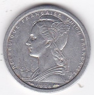 A. E. F. Union Française 1 Franc 1948 , En Aluminium, Lec# 15 - África Ecuatorial Francesa