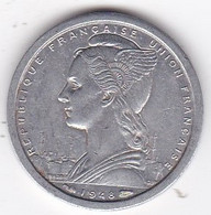 A. E. F. Union Française 1 Franc 1948 , En Aluminium, Lec# 15 - Frans-Equatoriaal-Afrika