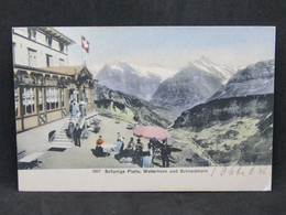 Schynige Platte, Wetterhorn Und Schreckhorn   -  Art. 2463 - Horn