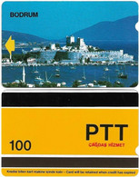 Turkey - Alcatel - PTT - 2nd Series (9mm) 1991-1992, S-06 - Bodrum, 100U, Used - Türkei