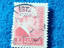 TÜRKİYE- 1942-     6K  PRESİDENT İNÖNÜ DAMGALI - Oblitérés