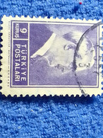 TÜRKİYE- 1942-     9K  PRESİDENT İNÖNÜ DAMGALI - Used Stamps