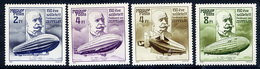 HUNGARY 1988 Zeppelin Anniversary MNH / **.  Michel 3942-45 - Neufs