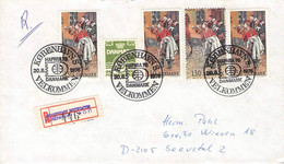 DENMARK - REGISTERED MAIL 1976 KJOBENHAVN / Q - Lettres & Documents