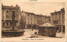 -dpts Div.-ref-BH271- Puy De Dôme - Cunlhat - Place De La Fontaine - Fontaines - - Cunlhat