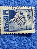 TÜRKİYE- 1942-     10K  PRESİDENT İNÖNÜ DAMGALI - Used Stamps