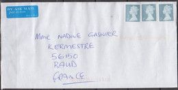 ROYAUME-UNI   Enveloppe Avec 3  Timbres  1st    De   ?  Et  Année ? - Brieven En Documenten