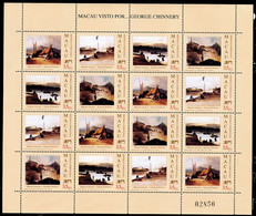 !										■■■■■ds■■ Macao Miniature Sheet 1994 AF#14 ** George Chinery Paitings Art (fMC14) - Blokken & Velletjes