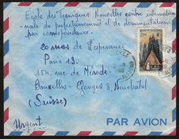 ENVELOPPE NOUVELLE CALEDONIE NOUMEA 1960 POUR BRUXELLES BELGIQUE - Brieven En Documenten