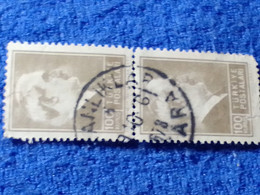 TÜRKİYE- 1942-     100 KURUŞ   PRESİDENT İNÖNÜ DAMGALI - Used Stamps