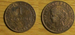 Cérès - 1 Centime 1888 A - 1 Centime