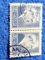 TÜRKİYE- 1942-     10KURUŞ  PRESİDENT İNÖNÜ DAMGALI - Used Stamps