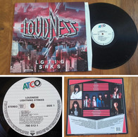 RARE Deutsch LP 33t RPM (12") LOUDNESS «Lightning Strikes» (1986) - Hard Rock En Metal